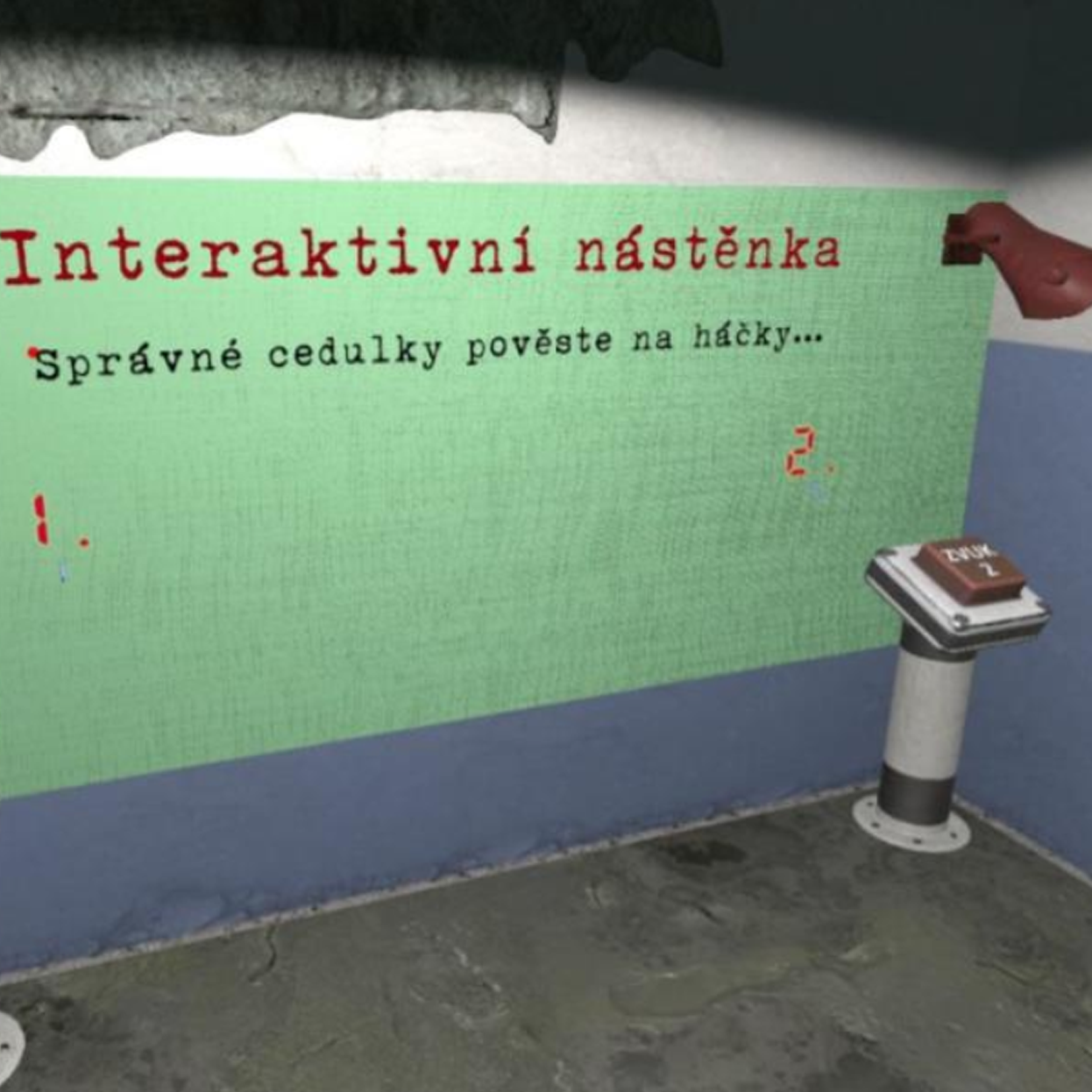 Snímek z aplikace VR Únikovka112